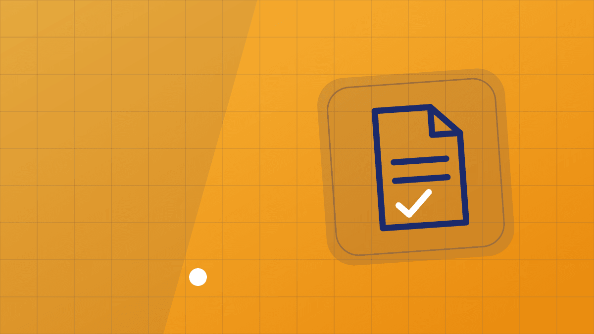 Illustration: document with a tick