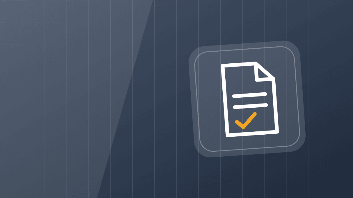 Illustration: document with a checkmark